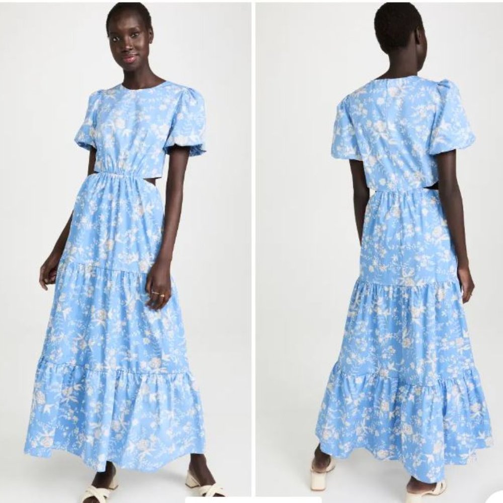 WAYF Plaza Cut Out Maxi Dress